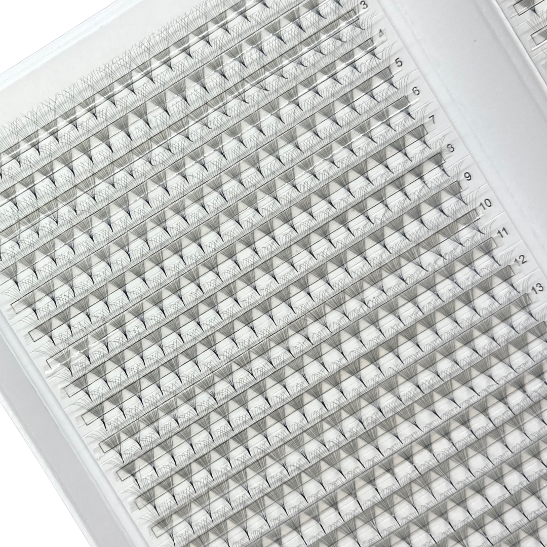 12D, Single Lengths - Pro-Made Trays XXL, D Curl 0.05 (800 fans)